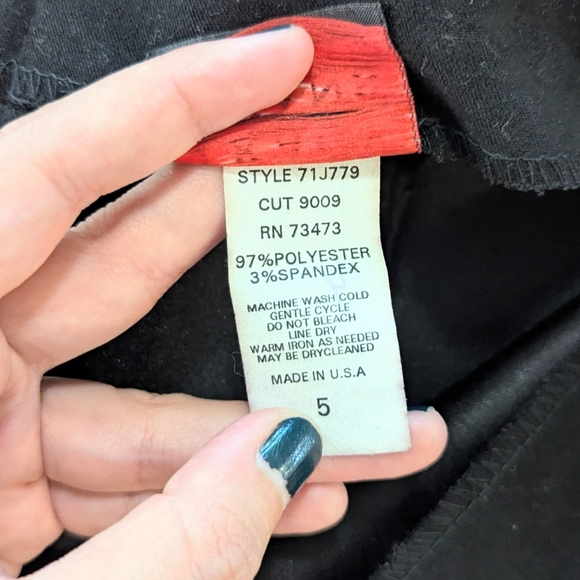 Vintage Y2K 90s Mini Skirt Split Hem Suede Back Zip Black Small S - Picture 8 of 8